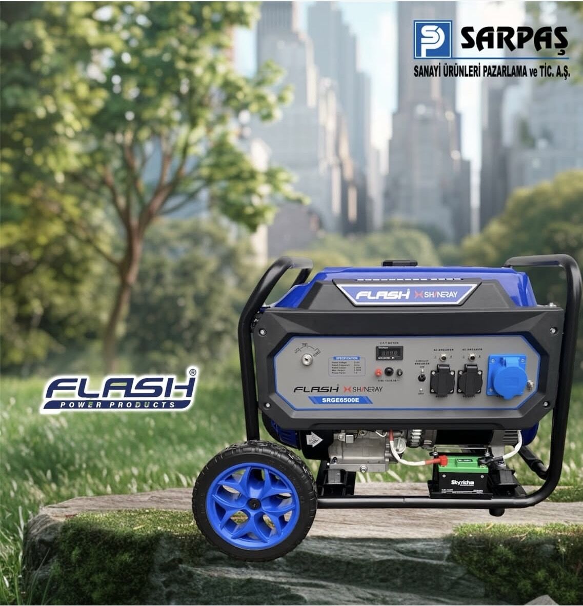 Flash Shineray Srge 6500E Benzinli Jeneratör 5.0 Kw